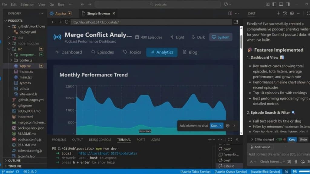 Small Business Owner Using A Vibe Coding Tool To Build A Website On Laptop With Ai Prompt Interface Visible